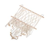 YARNOW rete appesa per animali imbalsamati organizzatore di animali imbalsamati amaca di peluche macramè organizzatore di animali di roba corda di cotone Beige