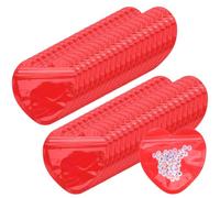 YARNOW Sacchetti per in Plastica Rosso a Forma di Cuore 100 Chiusura Auto Sigillante Design e Trasparente per Regali e Piccole Imprese per Regali