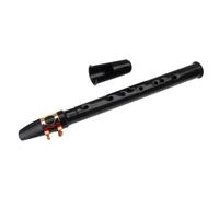 YARNOW Sassofono Tascabile Portatile a 8 Fori Nero Mini Sassofono Compatto in Plastica Porta Dritta Strumento a Fiato per Viaggi e Regali Musicali