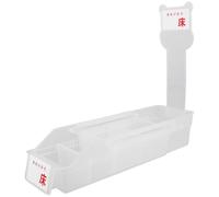 YARNOW Scatola Dispenser Farmaceutica Telescopica Bianca con Scomparti Regolabili, Contenitore per Medicinali in Plastica Multiuso per Organizzazione Ospedaliera e Domiciliare