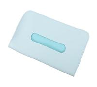 YARNOW Scatola Fazzoletti per Visiera Parasole Auto in Cuoio Blu, Pratica di Dimensioni Moderate, per Protezione dal Sole Durante la Guida