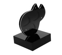 YARNOW Scatola porta plettri per chitarra raccoglie l'organizzatore custodia per il titatore Stand per pick chitarra Mini Pick Accessori Acrilico Nero