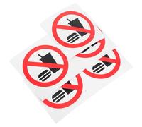 YARNOW Segnaletica di Sicurezza Adesiva 5 Pezzi Divieto di Mangiare e Bere per Porte e Pareti, Design ad Alta Visibilità in Pvc, Facile Installazione per Ambienti Lavorativi e Fabbriche