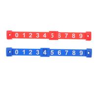 YARNOW Segnapunti Multiuso per Calcio Balilla 2 Pezzi in PP Robusto Barra Rossa e Blu per Gioco Tavolo Calcetto Balilla Ragazzo Ragazza