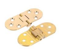 YARNOW Self-Supporting Hinges Brass Table Hinges, Cerniere Autoportanti in Ottone, 1 Set 2 Pezzi, per Armadio e Desktop, Dorate