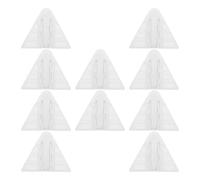 YARNOW Serrature di Sicurezza Adesive Bianche per Bambini, 10 Pz, per Aperture Scorrevoli Armadi, Blocco Antiscivolo senza Foratura, Design Salvaspazio per Casa e Camera dei Piccoli