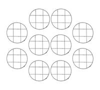 YARNOW Set 10 Pezzi di Sostegni per Piante in Vaso in Pp Nero Isolamento Termico e Facile Manutenzione, Design Minimalista per Giardino e Spazi Esterni