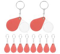 YARNOW Set 10 Pezzi Lente d'Ingrandimento Portatile Pieghevole 10X Portachiavi Copertura Protettiva Mini Lente Tascabile per Lettura Gioielli e Artigianato Adatta per e Uso Quotidiano