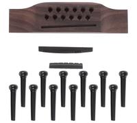 YARNOW Set 12 Perni per Ponte Chitarra Acustica in Palissandro Capotasto e Sella, Adattamento e Prestazioni Migliorate, Accessori per Chitarra Folk