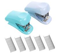 YARNOW Set 2 Pezzi Cucitrici da Scrivania Leggere e Compatte, Pinzatrice Manuale per Ufficio e Scuola, Cucitrice Piccola Ritorno Automatico, e Uso Domestico