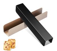 YARNOW Set 2 Pezzi Formine per Biscotti Rettangolari a Forma a U in Acciaio Inossidabile, Antiaderenti, Leggere e Facili da Pulire per Feste e Preparazioni di Pane