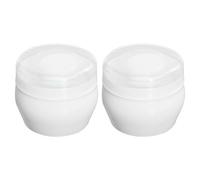 YARNOW Set 2 Pezzi Puff in Peluche per Talco Bebè, Delicato sulla Pelle Manico in Plastica Pp, Dopo Bagno per Uso Quotidiano