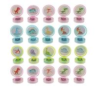 YARNOW Set 20 Pezzi Mini Timbri Dinosauri Divertenti in ABS Ecologico Giocattoli Creativi per per Feste Premi Scolastici e attività di Stampa Fai da Te
