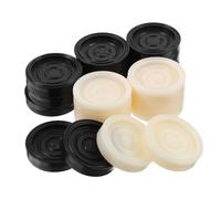 YARNOW Set 24 Pezzi della Dama e Backgammon in Plastica Resistente, per Giochi da Tavolo, per Giocatori di Tutte le Età e Portabilità Facile in Viaggio