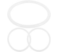 YARNOW Set 3 Pezzi Anelli in Gomma Bianca per Ciotola Sonora, Tappetini Antiscivolo per Buddhismo, Accessori per Prevenire Urti e Decorazione Artigianale