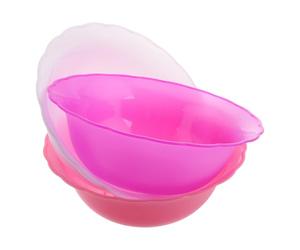 YARNOW Set 3 Pezzi di Bacinelle Rotonde in Plastica per Pulizia Viso e Lavaggio Mani, Esperienza Spa Confortevole, per Saloni di Bellezza e Cucina