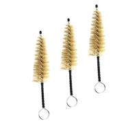 YARNOW Set 3 Pezzi Spazzole e Struttura in Metallo Setole Resistenti per Pulizia Profonda e Protezione dello Strumento la Pulizia del Bocchino di Sassofono e Clarinetto Durante Prove