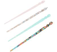 YARNOW Set 4 Pezzi Forcine per Chioma Stile Vintage in Acrilico per Donna, Accessori Eleganti per Fermare e Decorare Chignon, per Uso Quotidiano e Feste