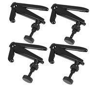 YARNOW Set 4 Pezzi Micro Sintonizzatori per Violino in Ottone Nero 3/4-4/4 Regolatori Semplici per Accordatura Facile e Installazione Veloce
