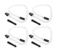 YARNOW Set 4 Tubi Flessibili in Plastica e Bocchini per Melodica 32/36/37/41 Tasti, Accessori Ricambio per Strumenti Musicali, Compatibili per Studenti e Principianti