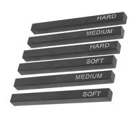 YARNOW Set 6 Bastoncini per Schizzi a Carboncino Quadrati, Carboncini Compatti Morbidi e Duri per Disegno Artistico, Strumenti di Disegno per Principianti e Artisti, Materiale Carbonio