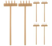 YARNOW Set 6 Mini Rastrelli Zen in Plastica Resistente per Sabbiera da Tavolo Strumenti per Creazione Motivi su Sabbia per Ufficio e Studio