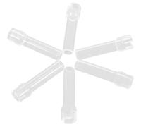 YARNOW Set 6 Pezzi Cannucce in Silicone Trasparente per Bottiglie d Acqua e Belly Cup, Design Semplice ed Ergonomico, per Idratazione Quotidiana e Bicchieri da Bere Diretti