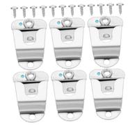 YARNOW Set 6 Supporti Per Microfono Ganci Per Radio Cb in Acciaio Inox Viti, Clip Portamicrofono Per Radio Amatoriali, Per Auto, Ufficio e Casa