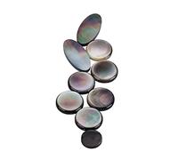 YARNOW Set 9 Pezzi Pulsantiera per Sassofono in Conchiglia Nera, Accessori Leggeri e Decorativi per Sassofono Tenore e Contralto, Facile da Trasportare