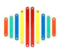 YARNOW Set da 10 Bastoncini Magnetici Montessori per Costruzioni Geometriche Strisce Colorate per Attività Didattiche di Matematica e Sviluppo Cognitivo Gioco Educativo per e Scuola