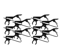 YARNOW Set da 10 Clip per Microfono a Bavero, Supporti in Plastica Resistenti, Fermacravatte Elastici per Conferenze, Spettacoli e Discorsi, Fissaggio Sicuro per Microfono da 6mm