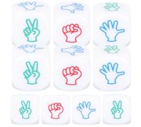 YARNOW Set da 10 Dadi da Gioco da Tavolo Multi-faccia, Portatili e Resistenti, Accessori per Giochi di Società per Feste, Ktv e Bar, Divertente Gioco da Tavolo per 2 Giocatori