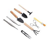 YARNOW Set Di 10 Attrezzi Da Giardino Forbici Per Erbe Aromatiche Attrezzi Da Giardino Attrezzi Per Potatura Bonsai Forbici Da Giardino Cazzuola Ferro Da Giardino