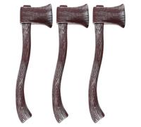 YARNOW Set di 3 asce realistiche da 23 pollici per feste di cosplay, asce giocattolo per giochi di ruolo, accessori per costumi di Halloween, decorazioni per feste a tema pirati o uomini delle