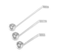 YARNOW Set di 3 Mestoli in PC Trasparente Manico lungo Argento, Utensili per Cucina per Servire e Versare, per Attività in Cucina e Buffet
