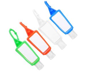 YARNOW Set di 4 Contenitori da Viaggio 30ml Bottiglie in Plastica e Silicone, Portatili e Sicuri, per Cosmetici Personali Colore Casuale