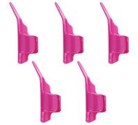 YARNOW Set di 5 spingi-Dita per Cucito, Design Aperto, Protezioni per Le Dita Regolabili per Un Posizionamento preciso, Protezioni per Le per Quilting e Punto Croce (Viola)