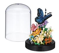 YARNOW Set di Costruzione Fiori Girasole in Plastica, Vaso Decorativo | Blocchi Floreali Multicolore con Copertura Trasparente, Struttura Robusta, per Stanza dei Area Gioco