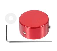 YARNOW Set Manopole Pedale per Effetti Chitarra in Metallo Monoblocco Rosso, Tappi Pedali Compatti per Controllo Rotativo, Accessori Strumenti Musicali per Chitarristi