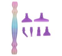 YARNOW Set Penna Strass Applicatore Punta a Vite, Plastica per Mosaico | Strumento per Progetti Strass, Presa Comoda, Uso Domestico, Risultati Precisi, Accessori per Pittura Creativa