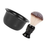 YARNOW Set Rasatura Uomo Pennello da Barba e Ciotola in Abs per Creare Schiuma Ricca, Kit Accessori per Cura Barba e Pulizia, per Uso Quotidiano