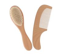 YARNOW Set Spazzola per Chioma per Bebè in Legno, Setole Morbide, Delicata sulla Cute, la Cura Quotidiana dei Ragazzo Ragazza