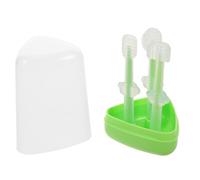 YARNOW Set Spazzolini Da Dito in Silicone Per Ragazzo Ragazza e Ragazzo Ragazza, 3 Pezzi Pulisci Lingua e Spazzolino Per Gengive, Morbido e Delicato Per Igiene Orale Quotidiana Dei Primi Dentini