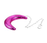 YARNOW Sfera da Discoteca a Forma di Mezzaluna Sospesa Viola, Sfera a Specchio Riflettente Glitterata per Decorazione Stanza, Palla da Festa Appesa per Matrimoni ed Eventi Interni