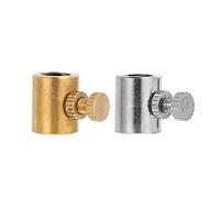 YARNOW Sordina per Violino Wolf Tone Regolabile in Rame, Set da 2 Pezzi Dorato e Argento, Accessorio per Strumenti Musicali Manopola per Soppressione Vibrazioni Dissonanti,