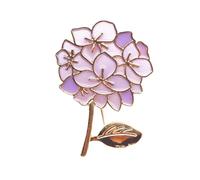 YARNOW Spilla da Donna in Lega Porpora Smalto Lilla Elegante e Semplice Decorazione Brillante Comoda per Sciarpa e Abbigliamento