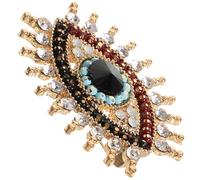 YARNOW Spilla da Donna Occhio Strass in Lega Elegante e Raffinata, Accessorio Decorativo per Cappotti e Zaini, Stile Gotico e Moda Coreana