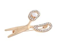 YARNOW Spilla Forbici con Pietre Piccola in Lega Spilla da Donna per Abbigliamento Accessorio Moda Elegante per Giacche e Borse Decorazione Unisex Semplice e Brillante