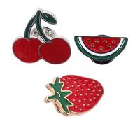 YARNOW Spille Smaltate Anguria Fragola Ciliegia in Lega Set 3 Accessori Moda Versatili per per e Abbigliamento, per Ragazze e Donne