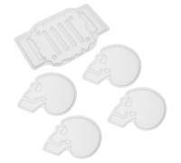 YARNOW Stampo Supporto Sottobicchieri e a Forma di Teschio in Silicone | Resina, Finitura Decorativa, Uso Domestico e Progetti Artistici, Mantiene la Forma Dopo Pulizie Ripetute